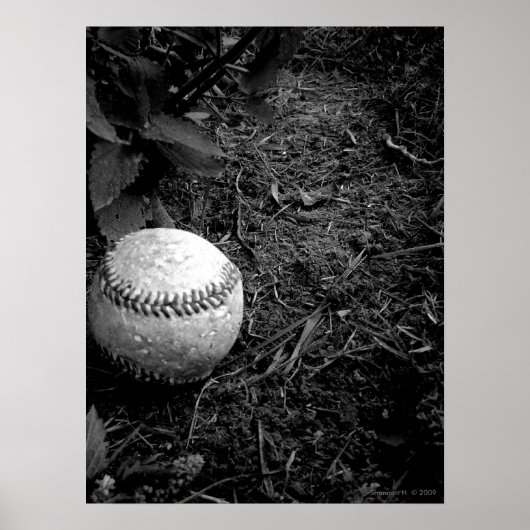 Poster de baseball oublié (Devant)