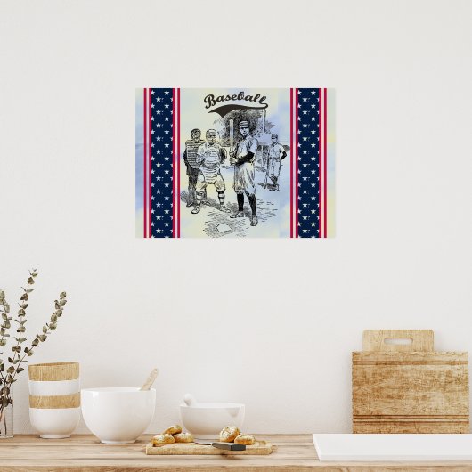 Poster de baseball : Players (Cuisine)