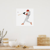 Poster de baseball Slugger (Cuisine)