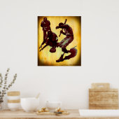 Poster de baseball vintage (Cuisine)