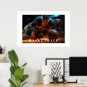 Poster de basket-ball (Bureau à domicile)