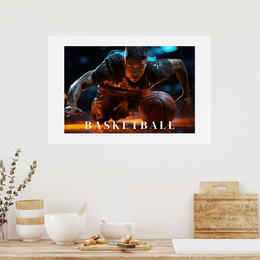 Poster de basket-ball (Cuisine)