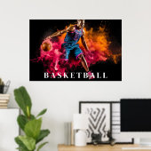 Poster de basket-ball (Bureau à domicile)