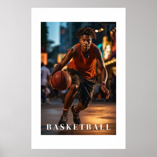 Poster de basket-ball (Devant)