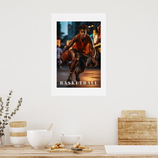 Poster de basket-ball (Cuisine)