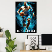 Poster de basket-ball (Bureau à domicile)