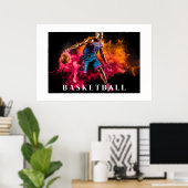 Poster de basket-ball (Bureau à domicile)