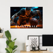 Poster de basket-ball (Bureau à domicile)