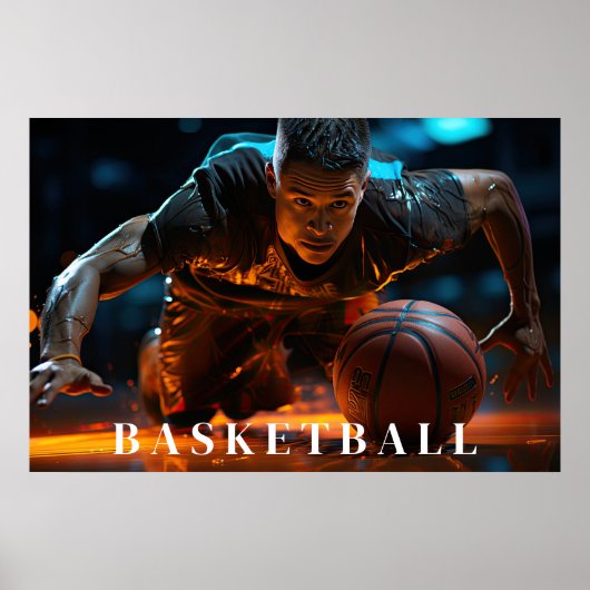 Poster de basket-ball (Devant)