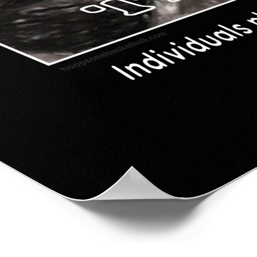 Poster de basket-ball #121 (Matte) (Coin)