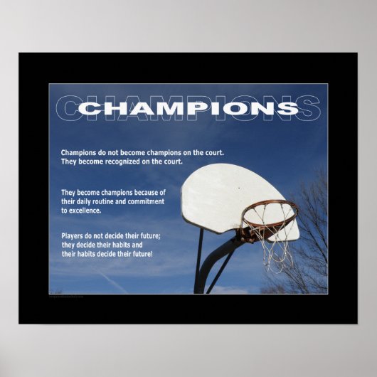Poster de basket-ball #157 (Matte) (Devant)