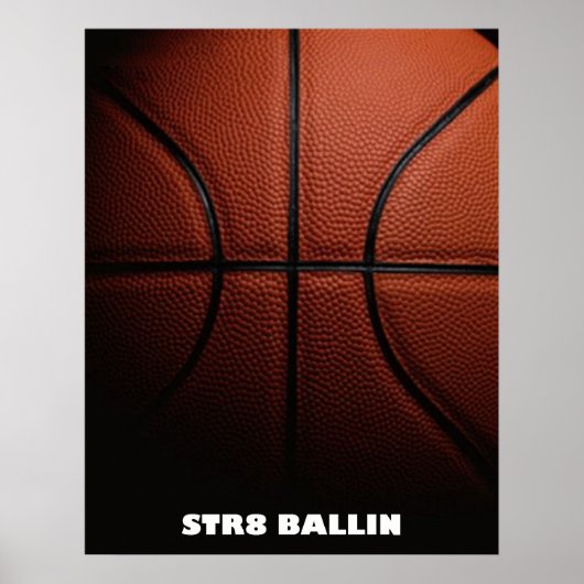 Poster de basket-ball de ballon STR8 (Devant)