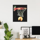Poster de basket-ball de qualité unique (Bureau à domicile)