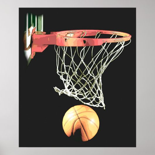 Poster de basket-ball de qualité unique (Devant)