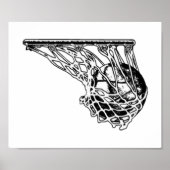 Poster de basket-ball de Swish (Devant)