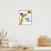 Poster de basket-ball inspiré pour enfants (Cuisine)