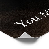 Poster de basket-ball Orange Motivational Brown (Coin)