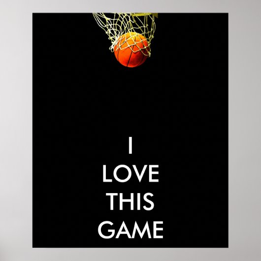 Poster de basket-ball panoramique (Devant)
