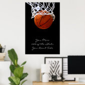 Poster de basket-ball pour raisons sportives (Bureau à domicile)
