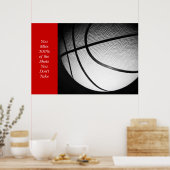 Poster de basket-ball sur la motivation de réussit (Cuisine)