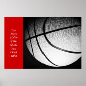 Poster de basket-ball sur la motivation de réussit (Devant)