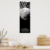 Poster de basket-ball sur la motivation du sport (Cuisine)