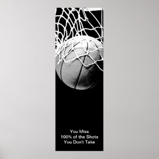 Poster de basket-ball sur la motivation du sport