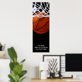 Poster de basket-ball sur la motivation du sport (Bureau à domicile)