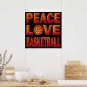 POSTER DE BASKETBALL D'AMOUR DE PAIX (Cuisine)