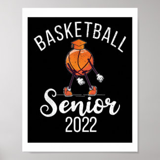 Poster de basketball de nuit senior 2022