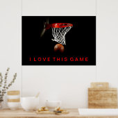 Poster De Basketball I Love This Game (Cuisine)