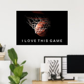Poster De Basketball I Love This Game (Bureau à domicile)