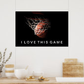 Poster De Basketball I Love This Game (Cuisine)