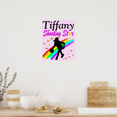 POSTER DE BASKETBALL PERSONNALISÉ JOLIMENT ROSE (Cuisine)