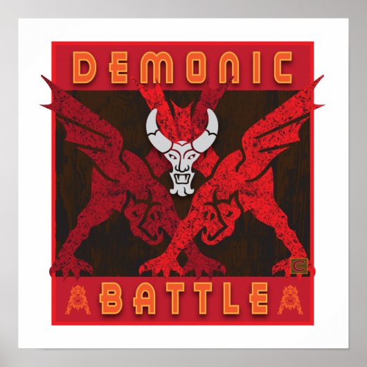Poster de bataille démonique (Devant)