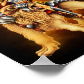 Poster de bataille Lion Tamer Warrioman (Coin)