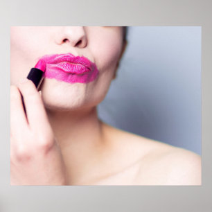 Poster de bâton à lèvres mal appliqué 1