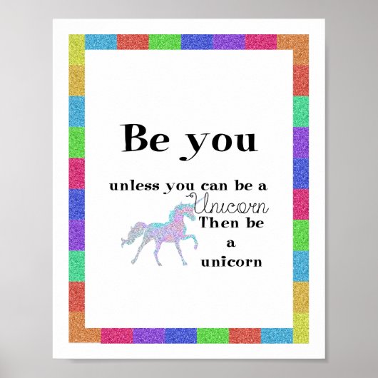 Poster de Be You Unicorn (Devant)