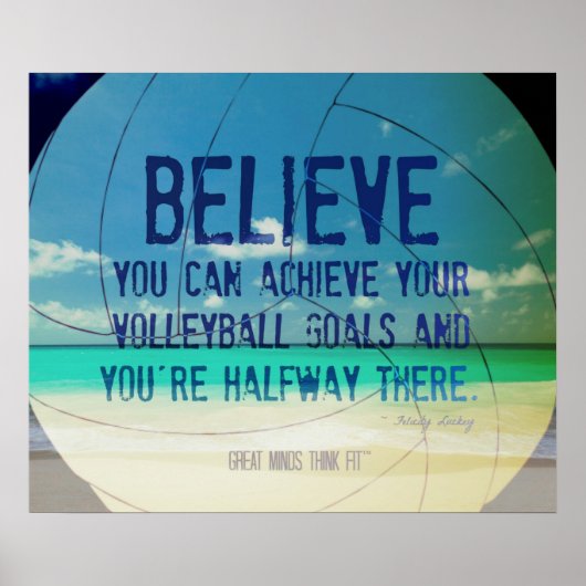 Poster de Beach Volleyball 015 pour Motivation (Devant)