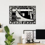 Poster de Beardsley : La Beale Isoud (Bureau à domicile)
