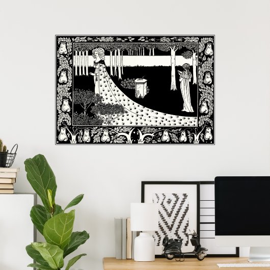 Poster de Beardsley : La Beale Isoud (Bureau à domicile)