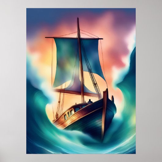 Poster de beauté de Bateau Maritme (Devant)