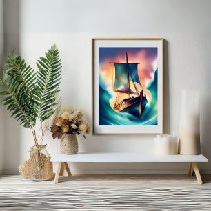 Poster de beauté de Bateau Maritme