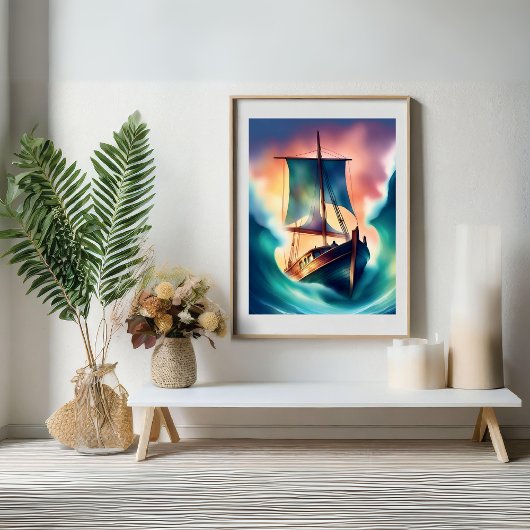 Poster de beauté de Bateau Maritme