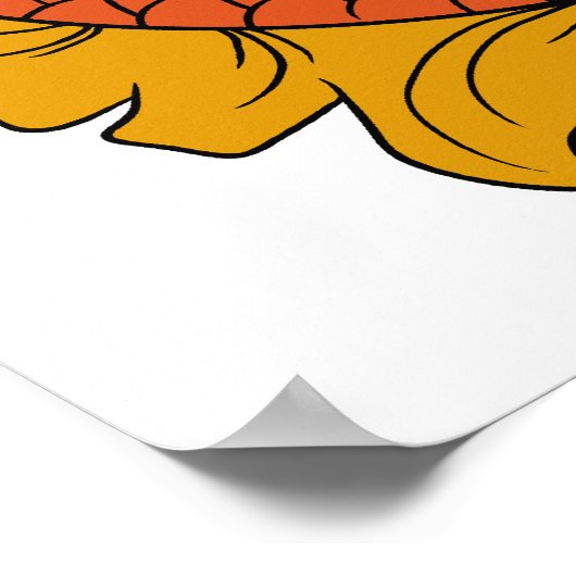 Poster de beauté Kanji Koi Fish (Coin)