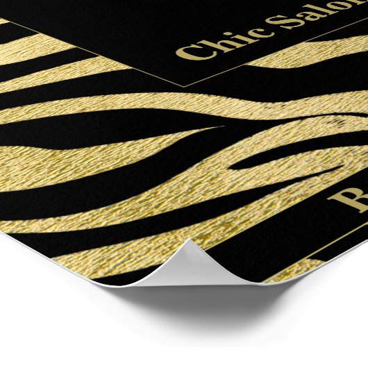 Poster de beauté Motif d'or (Coin)