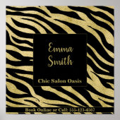 Poster de beauté Motif d'or (Devant)