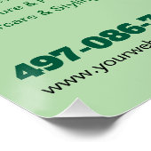 Poster de beauté Spa personnalisé brillant (Coin)