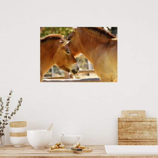 Poster De beaux chevaux (Cuisine)