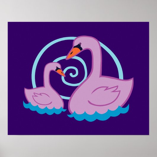 Poster De beaux cygnes (Devant)